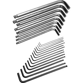PERFORMANCE TOOL 22 Pc Sae/met Ball End Hex Set