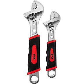 PERFORMANCE TOOL 2pc Adjustable Wrench Set