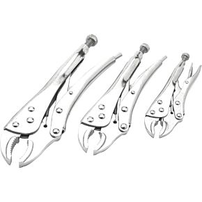 PERFORMANCE TOOL 3 Pc Locking Plier Set