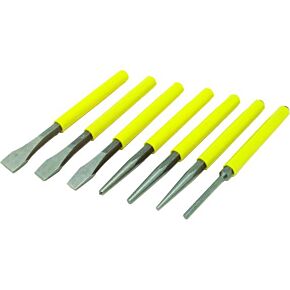 PERFORMANCE TOOL 7 Pc Chisel/punch Set