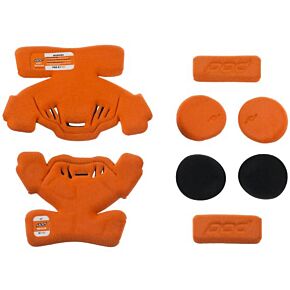 POD K1 Knee Brace Pad Set Orange Ym (left)