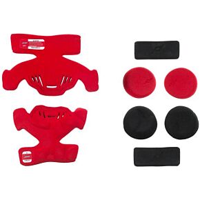 POD K300 Knee Brace Pad Set Red (left)