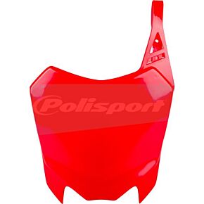 POLISPORT Front Number Plate Red