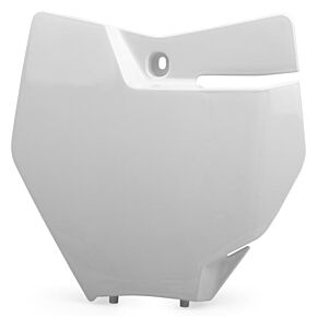 POLISPORT Front Number Plate White