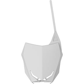 POLISPORT Front Number Plate White