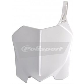 POLISPORT Front Number Plate White
