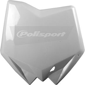 POLISPORT Front Number Plate White