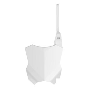 POLISPORT Front Number Plate White