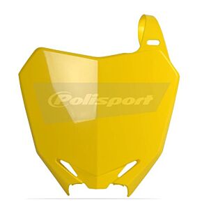 POLISPORT Front Number Plate Yellow