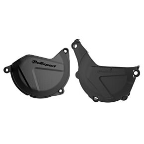 POLISPORT Kit Clutch + Ignition Black Ktm/hus