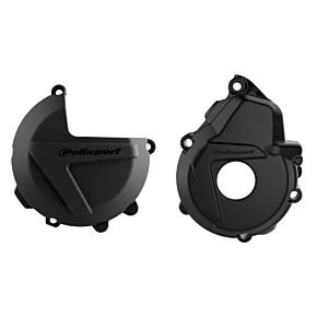 POLISPORT Kit Clutch + Ignition Black Ktm/hus