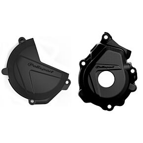 POLISPORT Kit Clutch + Ignition Black Ktm/hus