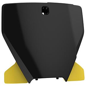 POLISPORT Number Plate Black/flo Yellow