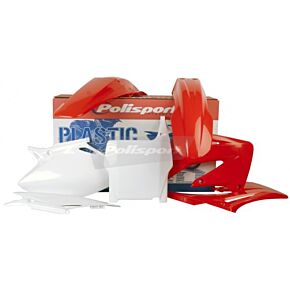 POLISPORT Plastic Body Kit Red/white