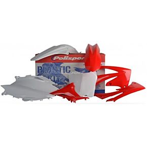 POLISPORT Plastic Body Kit Red/white