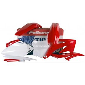 POLISPORT Plastic Body Kit Red/white