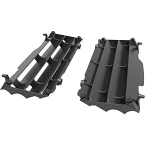 POLISPORT Radiator Louvers Black