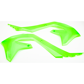 POLISPORT Radiator Scoops Lime Green Kaw