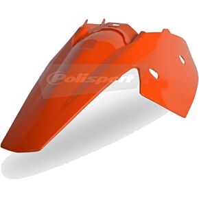POLISPORT Rear Fender W/panel Orange
