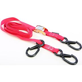 POWERTYE Tie-down Cam Sec Hook Watercra Watercraft 1"x8' Red Each