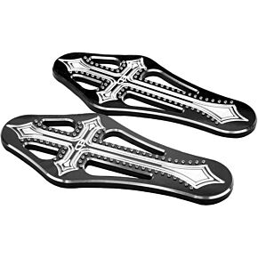 PREC. BILLET Floorboards Rider Darkside Black