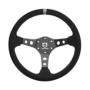 PRO ARMOR 13.75 Top Marker Suede Steering Wheel Grey
