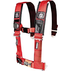 PRO ARMOR 5pt Harness 2" Pads Red