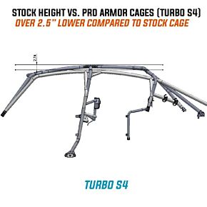 PRO ARMOR Baja Cage W/v Intrusion Matte White