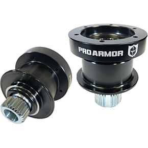 PRO ARMOR Quick Release Steering Wheel Hub Black