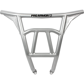 PRO ARMOR Rear Sport Bumper Silver Sparkle Metallic