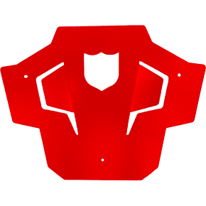 PRO ARMOR Rear Sport Bumper Skid Plate Red