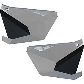 PRO ARMOR Rzr Pro Xp Doors Sparkle Silver Metallic Pol