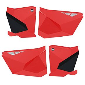 PRO ARMOR Traditional Half Doors Red