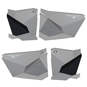 PRO ARMOR Traditional Half Doors Sparkle Silver Metallic