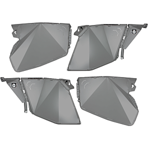 PRO ARMOR Traditional Half Doors Titanium Matte Metallic Pol