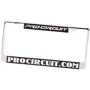 PRO CIRCUIT License Plate Frame Chrome