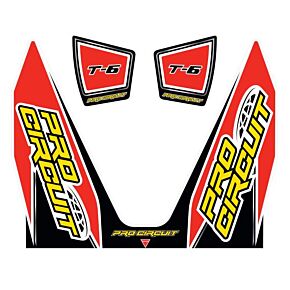 PRO CIRCUIT T-6 Wrap/end Cap Decal Replacement Muffler Stickers