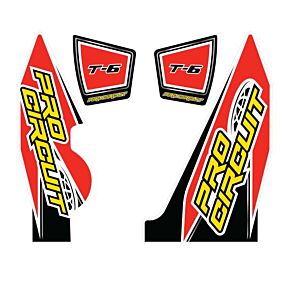 PRO CIRCUIT T-6 Wrap/end Cap Decals Yz250f Replacement Muffler Stickers