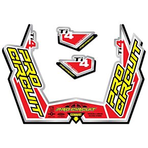 PRO CIRCUIT Ti-4gp Sticker Kit Replacement Muffler Stickers
