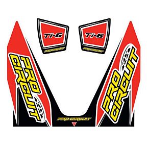 PRO CIRCUIT Ti-6 Wrap/end Cap Decal Replacement Muffler Stickers