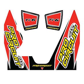 PRO CIRCUIT Ti-6 Wrap/end Cap Decal Yz450f Replacement Muffler Stickers