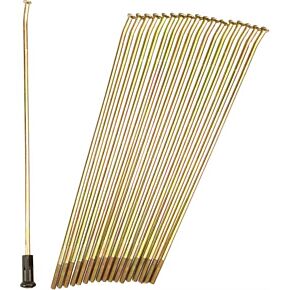 PRO-WHEEL Double Butted Spokes Gold/black Rear 19" 36/pk
