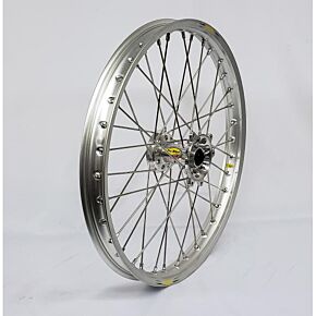 PRO-WHEEL Wheel Front 1.40x19 Silver Hub Sil Rim/sil Spoke/sil Nipple