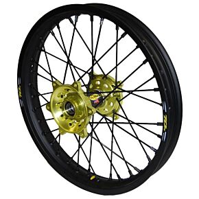 PRO-WHEEL Wheel Rear 2.15x18 Black Hub Blk Rim/blk Spoke/sil Nipple