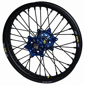 PRO-WHEEL Wheel Rear 2.15x19 Blue Hub Blk Rim/blk Spoke/blk Nipple