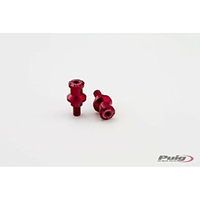PUIG Swingarm Spools Hi-tech 10mm Red 2/pk