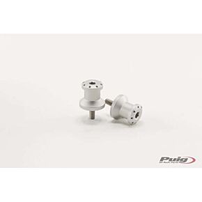 PUIG Swingarm Spools Hi-tech 6mm Silver 2/pk