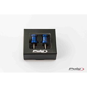 PUIG Swingarm Spools Hi-tech 8mm Blue 2/pk