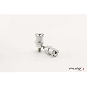 PUIG Swingarm Spools Hi-tech 8mm Silver 2/pk