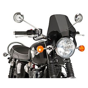 PUIG Windscreen Naked Headlight Mount Dark Smoke